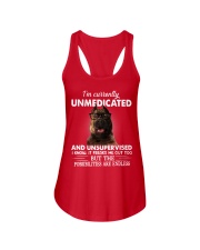 Im Curently Unmedicated And Unsuper Vised pitbull Ladies Flowy Tank thumbnail