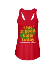 I Hit 2 Good Balls Today I Stepped On A Rake Shirt Funny Golf T-Shirt Gifts For Golfers Ladies Flowy Tank tile