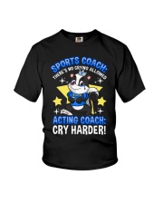 Sports Coach There's No Crying Allowed Shirt Fun Squirrel Quotes T-Shirt Coach Gifts Youth T-Shirt tile