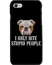 I Only Bite Stupid People bulldog Phone Case thumbnail