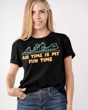 Air Time Is My Fun Time Shirt Funny Rollercoaster Design T-Shirt Gift Ideas For Friends Classic T-Shirt apparel-classic-tshirt-lifestyle-front-100