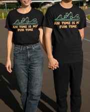 Air Time Is My Fun Time Shirt Funny Rollercoaster Design T-Shirt Gift Ideas For Friends Classic T-Shirt apparel-classic-tshirt-lifestyle-front-145