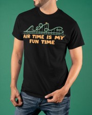 Air Time Is My Fun Time Shirt Funny Rollercoaster Design T-Shirt Gift Ideas For Friends Classic T-Shirt apparel-classic-tshirt-lifestyle-front-88