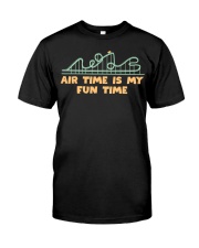 Air Time Is My Fun Time Shirt Funny Rollercoaster Design T-Shirt Gift Ideas For Friends Classic T-Shirt front