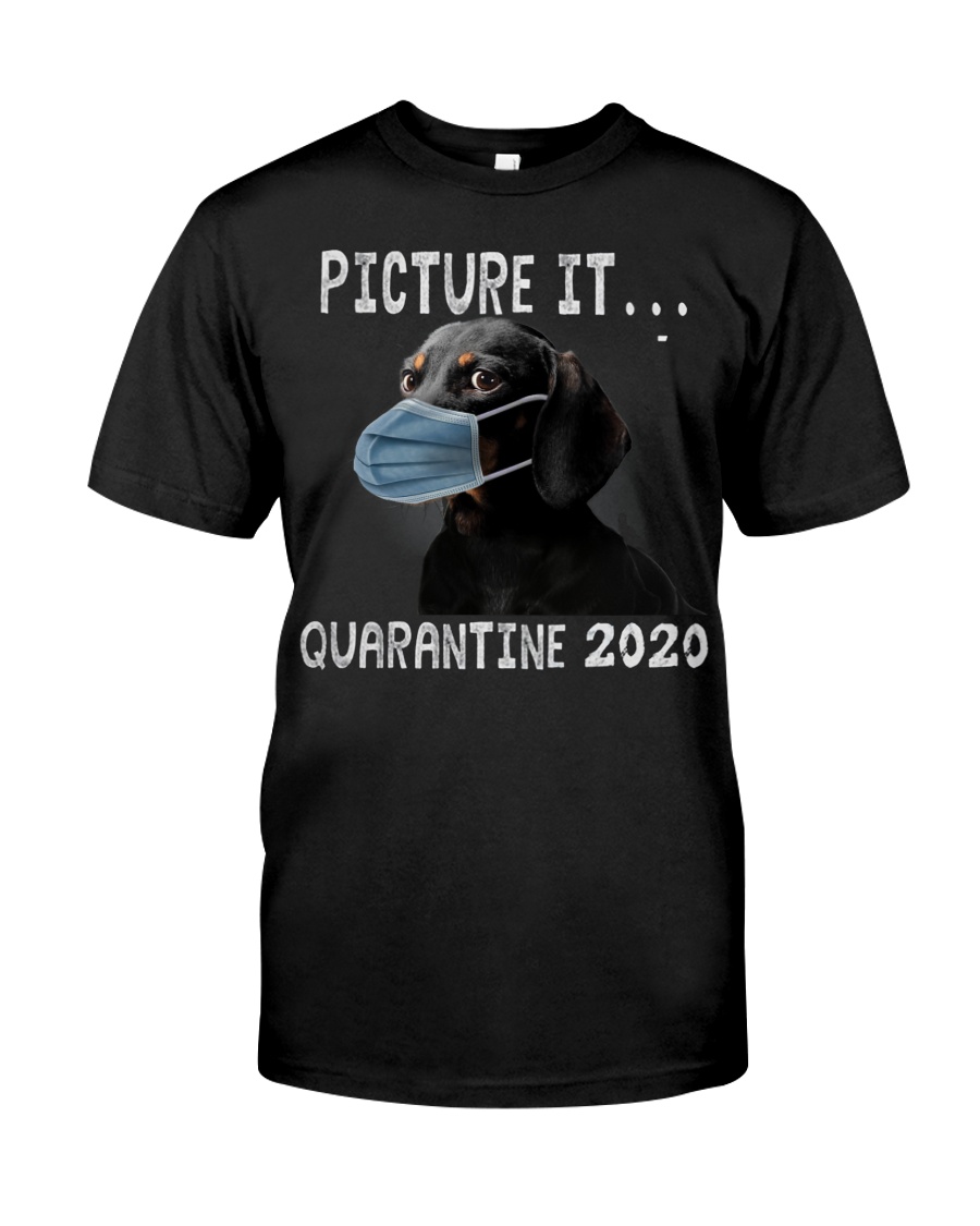 Picture It Quarantine 2020 dachshund Classic T-Shirt
