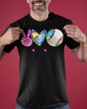Peace Love Baseball T-Shirt Cute 4th Of July Shirts Gifts For Baseball Lovers Classic T-Shirt apparel-classic-tshirt-lifestyle-front-181
