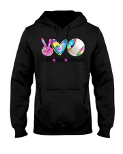 Peace Love Baseball T-Shirt Cute 4th Of July Shirts Gifts For Baseball Lovers Hooded Sweatshirt tile