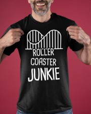 Roller Coaster Junkie Shirt Theme Park Vacation Roller Coaster Gift Ideas For Him Her Classic T-Shirt apparel-classic-tshirt-lifestyle-front-181