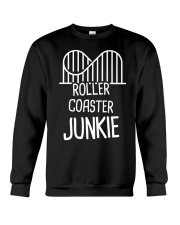 Roller Coaster Junkie Shirt Theme Park Vacation Roller Coaster Gift Ideas For Him Her Crewneck Sweatshirt tile