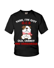 Yeah I'Ve Got O C D Old Cranky And Bulldog Youth T-Shirt thumbnail