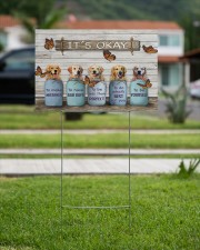 Golden Retriever And Butterflies It's Okay Yard Sign Outdoor Patio Decor 18x12 Yard Sign aos-yard-sign-18x12-lifestyle-front-09