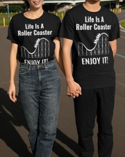 Life Is A Roller Coaster Enjoy It Shirt Game Design Thrilling T-Shirt Fun Gifts For Boyfriend Classic T-Shirt apparel-classic-tshirt-lifestyle-front-145