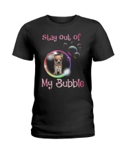 Stay Out Of My Bubble Chihuahua Ladies T-Shirt thumbnail