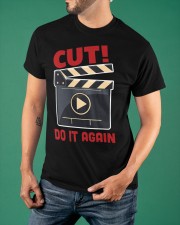 Cut Do It Again Shirt Movie Director Graphic T-Shirt Filmmaker Gifts Classic T-Shirt apparel-classic-tshirt-lifestyle-front-88
