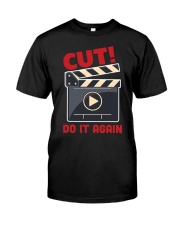 Cut Do It Again Shirt Movie Director Graphic T-Shirt Filmmaker Gifts Classic T-Shirt front