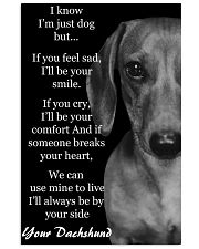 I Know I'm Just Dog But Dachshund Text 3 11x17 Poster front