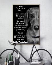 I Know I'm Just Dog But Dachshund Text 3 11x17 Poster lifestyle-poster-7