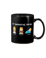 My Quarantine Routine Shiba inu Mug thumbnail