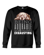 Being Adorable Exhausting Dachshund Crewneck Sweatshirt thumbnail