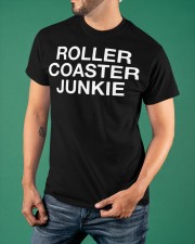 Roller Coaster Junkie T-Shirt Merch Themed Rollercoaster Classic Shirt Presents Classic T-Shirt apparel-classic-tshirt-lifestyle-front-88