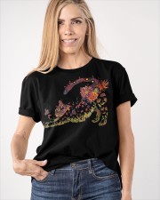 Flower Cat Shirt Themed Cute Cat Graphic Tee Apparel Gifts For Her Classic T-Shirt apparel-classic-tshirt-lifestyle-front-100