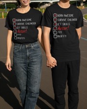 Born Awesome Survive Childhood Get Skills Actor Shirt Humor Joke Actor Clothes Gifts Classic T-Shirt apparel-classic-tshirt-lifestyle-front-145