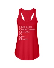 Born Awesome Survive Childhood Get Skills Actor Shirt Humor Joke Actor Clothes Gifts Ladies Flowy Tank tile