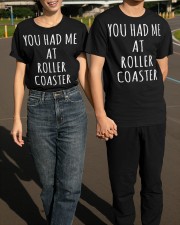 You Had Me At Roller Coaster Shirt Funny Sayings Gifts For Roller Coaster Fans Classic T-Shirt apparel-classic-tshirt-lifestyle-front-145