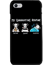 My Quarantine Routine Dalmatian2 Phone Case thumbnail