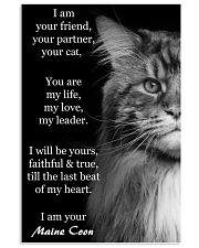 I Am Your Friend You Partner Your Cat 11x17 Poster front