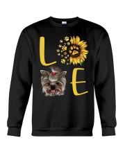 yorkie love Crewneck Sweatshirt thumbnail