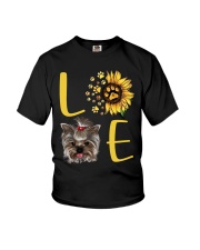 yorkie love Youth T-Shirt thumbnail