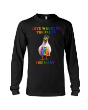 Rooster Love Whatever The Cluck You Want T-Shirt Support LGBT Pride Month Shirt Merch Long Sleeve Tee tile