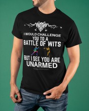 I Would Challenge You To A Battle Of Wits William Shakespeare Quote Funny T-Shirt Gifts Classic T-Shirt apparel-classic-tshirt-lifestyle-front-88