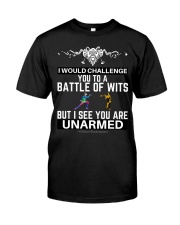 I Would Challenge You To A Battle Of Wits William Shakespeare Quote Funny T-Shirt Gifts Classic T-Shirt front