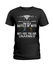 I Would Challenge You To A Battle Of Wits William Shakespeare Quote Funny T-Shirt Gifts Ladies T-Shirt tile