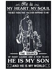 Father And Son He Is My Heart My Soul Home Decor 11x17 Poster front