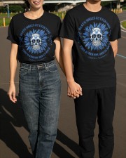 Diabetes Awareness Shirt Clothing Death Smiles At Everyone This Warrior Smiles Back Classic T-Shirt apparel-classic-tshirt-lifestyle-front-145