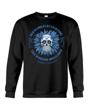 Diabetes Awareness Shirt Clothing Death Smiles At Everyone This Warrior Smiles Back Crewneck Sweatshirt tile