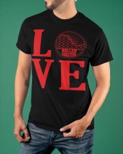 Roller Coaster Love Shirt Gifts For Roller Coaster Lovers Ideas For Best Friend Classic T-Shirt apparel-classic-tshirt-lifestyle-front-88