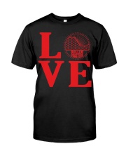 Roller Coaster Love Shirt Gifts For Roller Coaster Lovers Ideas For Best Friend Classic T-Shirt front