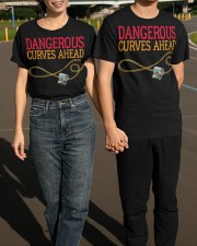 Dangerous Curves Ahead Shirt Roller Coaster T-Shirt Gift For Nephew Classic T-Shirt apparel-classic-tshirt-lifestyle-front-145