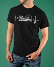 Roller Coaster Heartbeat T-Shirt Print Roller Coaster Tee Shirt Apparel Gifts For Bro Classic T-Shirt apparel-classic-tshirt-lifestyle-front-88