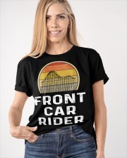 Front Car Rider Shirt Roller Coaster Lover Retro Graphic T-Shirt Good Gifts For Cousins Classic T-Shirt apparel-classic-tshirt-lifestyle-front-100