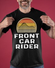 Front Car Rider Shirt Roller Coaster Lover Retro Graphic T-Shirt Good Gifts For Cousins Classic T-Shirt apparel-classic-tshirt-lifestyle-front-181