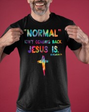 Normal Isn't Coming Back Jesus Is Revelation 14 Shirt Cross Christian Apparel Gifts Classic T-Shirt apparel-classic-tshirt-lifestyle-front-181