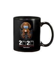 The year When Sh t Got Real Quarantined Dachshund Mug thumbnail
