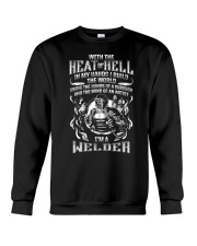 Welder With The Heat Of Hell In My Hand I Build The World Shirt Vintage Tee Gifts For Welder Crewneck Sweatshirt tile
