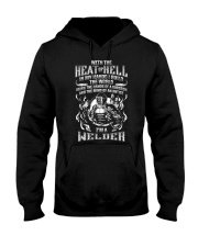 Welder With The Heat Of Hell In My Hand I Build The World Shirt Vintage Tee Gifts For Welder Hooded Sweatshirt tile