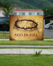 Crown of thorns paid in full gift for christian 24x18 Yard Sign aos-yard-sign-24x18-lifestyle-front-12